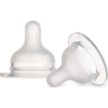 Savička Canpol babies Savička silikonová k lahvi S-Shape 6m+ 2ks střední