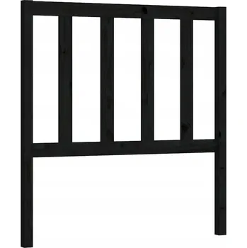 Čelo dřevěná černá 96x4x100 cm