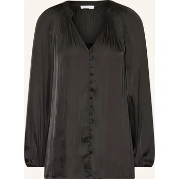 Mrs & Hugs Dámská Saténová Halenka, černá, 34