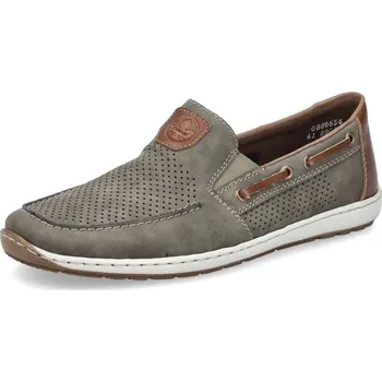 Pánské mokasíny Pánské mokasíny RIEKER 08866-54 zelená S5 43