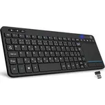 CONNECT IT Touch bezdrátová klávesnice + touch pad (+2x AAA baterie zdarma), ČERNÁ CKB-2010-CS