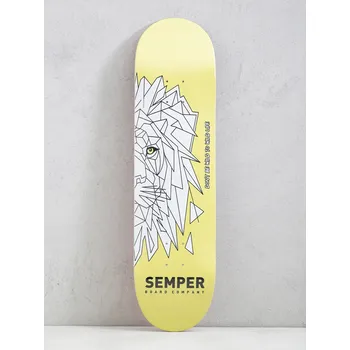 Skateboard Semper Skateboards Lion (yellow) 8.25