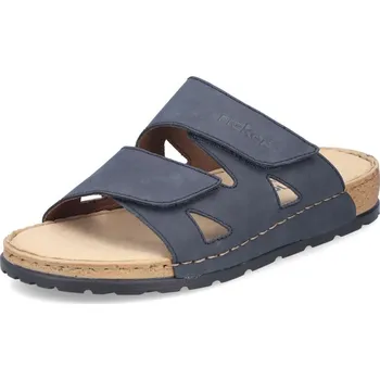 Pánské pantofle Pánské nazouváky RIEKER 25691-14 modrá S5 41