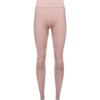 Dámské legíny GYMSHARK Dámské bezešvé legínyFlawless Shine M RŮŽOVÁ