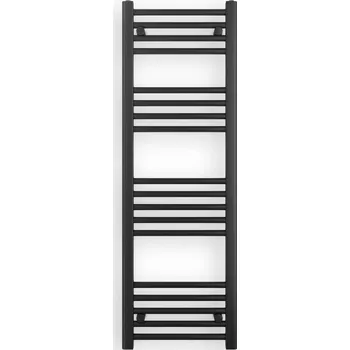 Radiátor Erga Puerto, topné těleso 1200x400 mm, 459W, černá matná, ERG-LAV-GRZE-BK-40120