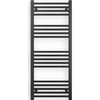 Radiátor Erga Puerto, topné těleso 1200x500 mm, 511W, černá matná, ERG-LAV-GRZE-BK-50120