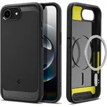 Kryt SPIGEN Rugged Armor pro Apple iPhone 16e - MagSafe - gumový - odolný - černý