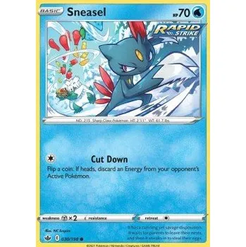 Volný čas Pokémon CRE 030/198 Sneasel - Chilling Reign Stav: Near Mint, Verze: NORMAL