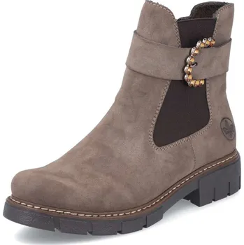 Dámské kozačky Dámská kotníková obuv RIEKER Z3564-25 hnědá W4 39