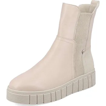 Dámské kozačky Dámská kotníková obuv RIEKER REVOLUTION W1062-62 béžová W3 42