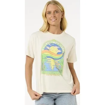 Pánská móda Tričko Rip Curl SUN & SEA RELAXED TEE Bone velikost L