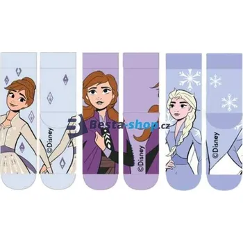 Dívčí oblečení Ponožky dětské Frozen - sada 3 páry