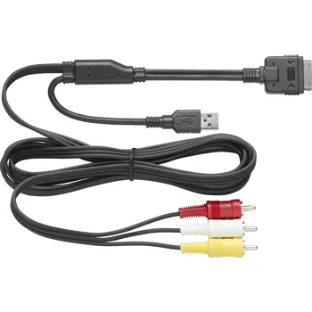Audio kabel Clarion CCA748 CCA750 iPod iPhone AV kabel (AV kabel pro připojení iPod, iPhone, iPad k autorádiu Clarion VZ401E, VX401E, NX501E, NZ501E )