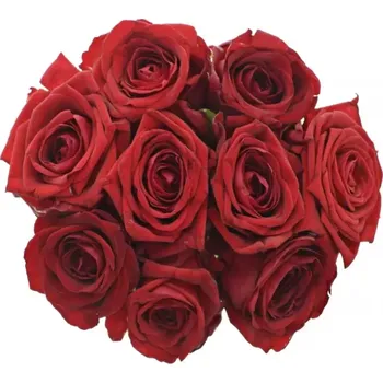 umělá květina Kytice 9 červených růží RED NAOMI! 70 cm