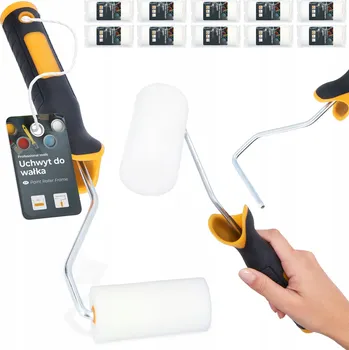 Malířský váleček 10x VÁLEČEK MALÍŘSKÝ Pěnový 10 cm Náhradní Pro Malování Nábytku Houbový DRŽÁK H0