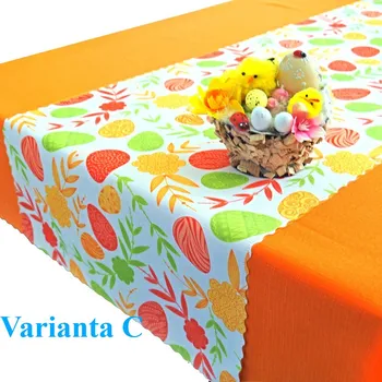 Šála Velikonoční ubrusový set Vajíčka 120x140 + šála 38x140 Varianta C