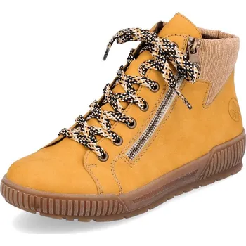 Dámské kozačky Dámská kotníková obuv RIEKER N0709-68 žlutá W4 42