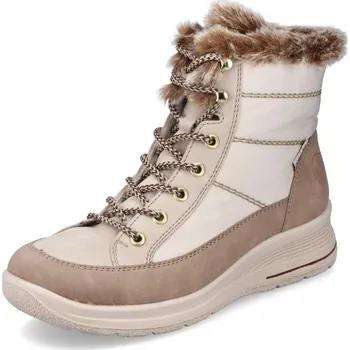 Dámské kozačky Dámská kotníková obuv RIEKER L7742-62 béžová W3 38