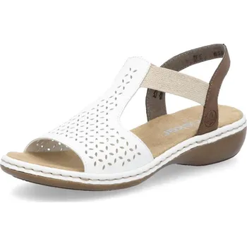 Dámské sandále Dámské sandály RIEKER 65917-80 bílá S5 41