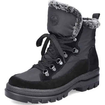 Dámské kozačky Dámská kotníková obuv RIEKER X8222-00 černá W3 36