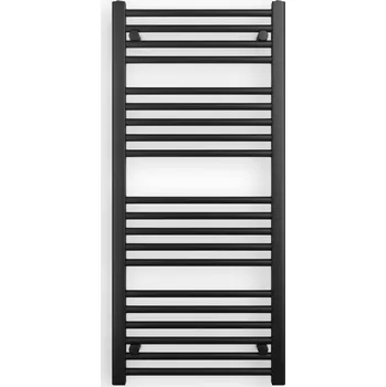 Radiátor Erga Puerto, topné těleso 1100x500 mm, 475W, černá matná, ERG-LAV-GRZE-BK-50110