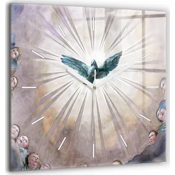 Hodiny Nástěnné hodiny SacroArte šedé 60 cm