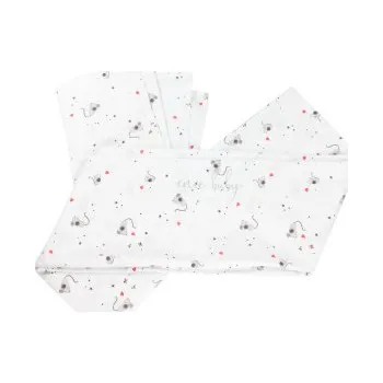 Povlečení enie baby Povlečení bavlněné Myšky 100x135 a 40x60 cm