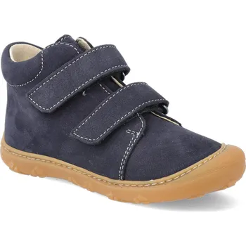 Dívčí obuv Barefoot dětské kotníkové boty Ricosta - Pepino Chrisy See W modré Velikost: 23