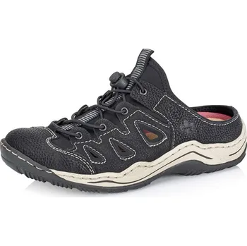 Dámské pantofle Dámské nazouváky RIEKER L0567-00 černá S5 38