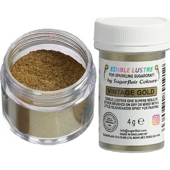 Potravinářské barvivo Sugarflair Sugarflair jedlá prachová perleťová barva - zlatá - Vintage Gold 4g