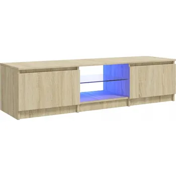 Televizní stolek TV stolek LED 140x40x35,5 cm dub sonoma