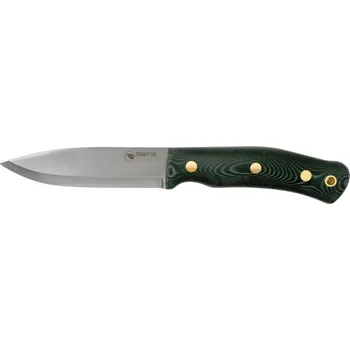 lovecký nůž Casstrom CASS-13123 No.10 Forest Knife Green nůž do přírody 10 cm, zelená, Micarta, pouzdro, křesadl