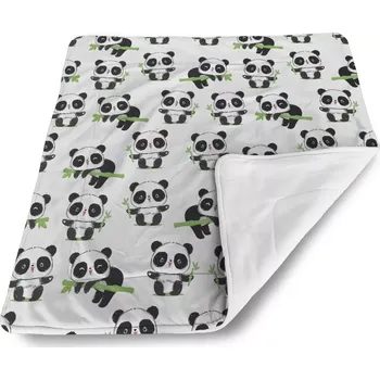 deka Sablio Dětská deka pro miminko Pandy s větvičkou - 80x100 cm