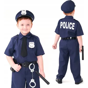 Karnevalový kostým Kostým Policista pro chlapce Korbi vel. 12