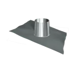 Komíny CZ Střešní průchodka 20-35° Pb okraj 150/30 mm Povrch: Nerezový