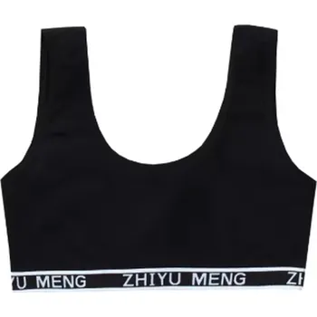 Dívčí spodní prádlo Dívčí podprsenka (lambáda) - bez výstuže, bez kostic (s nápisem) Barva: Černá