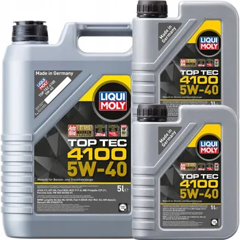 Motorový olej Liqui Moly Motorový olej TOP TEC 4100 5W40 5L