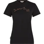 Dámské tričko Icebreaker Wmns Merino 150 Tech Lite SS Tee Airbourne Squirrel, Black M + Doprava zdarma