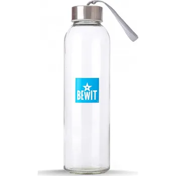 Láhev BEWIT Láhev skleněná 0,5 l s LOGEM