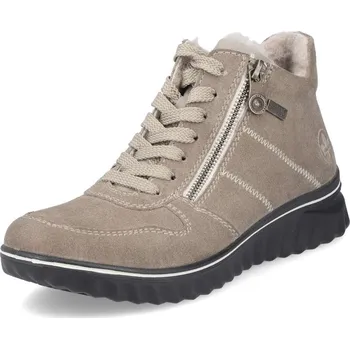 Dámské kozačky Dámská kotníková obuv RIEKER 59041-64 béžová W4 41