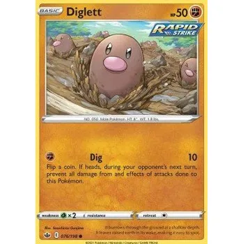 Volný čas Pokémon CRE 076/198 Diglett - Chilling Reign Stav: Near Mint, Verze: NORMAL