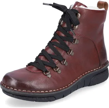 Dámské kozačky Dámská kotníková obuv RIEKER 73356-35 červená W4 37