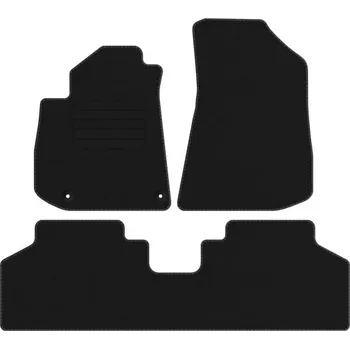 autokoberec Koberce Edecor velurové 3 ks