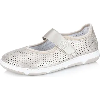 Dámské baleríny Dámské baleríny RIEKER 42455-60 stříbrná S5 40