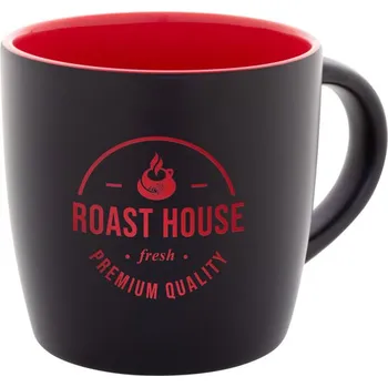 Hrnek Sculptus - Červená / Černá