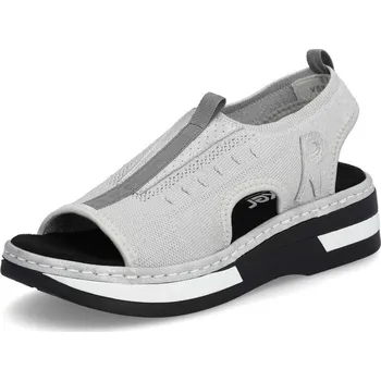 Dámské sandále Dámské sandály RIEKER V59B5-90 stříbrná S5 41