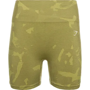 Dámské kraťasy GYMSHARK Dámské fitness kraťasy Adapt Camo Savanna Seamless XL ZELENÁ