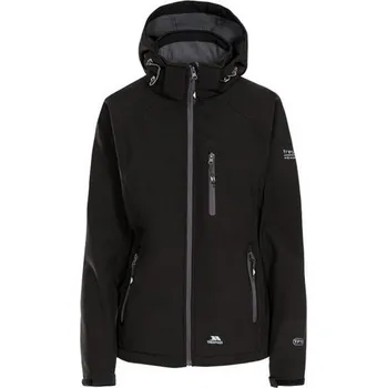 Dámská softshellová bunda TRESPASS Dámská nepromokavá softshellová bunda S ČERNÁ
