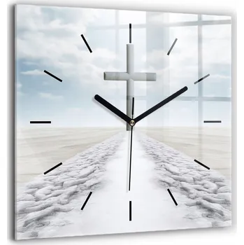 Hodiny Nástěnné hodiny SacroArte šedé 60 cm