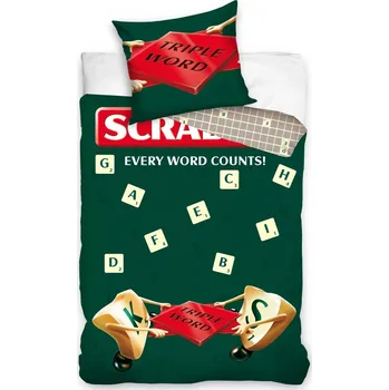 Povlečení 2dílné povlečení SCRABBLE 100% BAVLNA